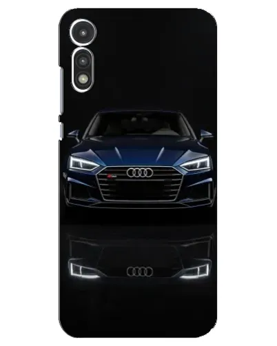 Чехол для Motorola MOTO E 2020 с картинкой «Audi — ночное отражение»
