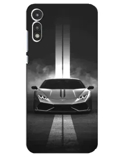 Чехол для Motorola MOTO E 2020 с картинкой «Lamborghini симметрия дорог»