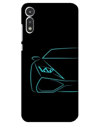 Чехол для Motorola MOTO E 2020 с картинкой «Голубой силуэт Lamborghini» Чехол для Motorola MOTO E 2020 с картинкой «Голубой силуэт Lamborghini»