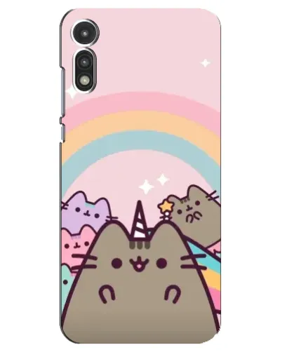 Чехол для Motorola MOTO E 2020 с картинкой «Единорог Pusheen»