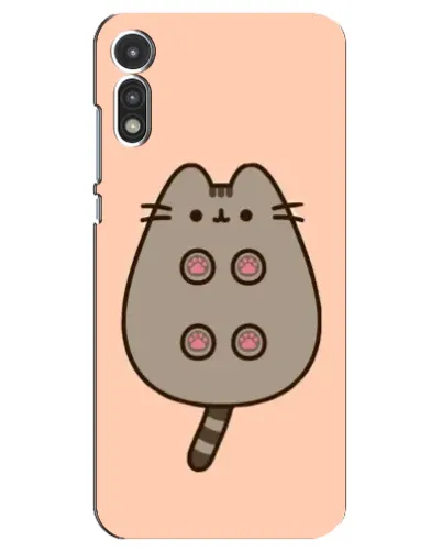 Чехол для Motorola MOTO E 2020 с картинкой «Пушин пузиком кверху»