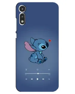 Чехол для Motorola MOTO E 2020 с картинкой «Музыкальный Stitch»