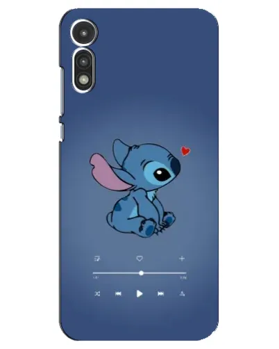 Чехол для Motorola MOTO E 2020 с картинкой «Музыкальный Stitch»