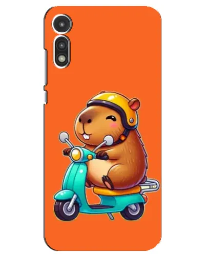 Чехол для Motorola MOTO E 2020 с картинкой «Капибара на скутере» Чехол для Motorola MOTO E 2020 с картинкой «Капибара на скутере»