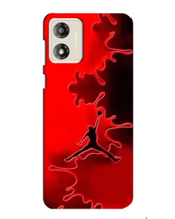 Чехол для Motorola MOTO E13 с картинкой «Jordan Red Smoke»