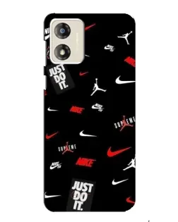Чехол для Motorola MOTO E13 с картинкой «Nike Mix Pattern»