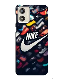 Чехол для Motorola MOTO E13 с картинкой «Коллекция кроссовок Nike» Чехол для Motorola MOTO E13 с картинкой «Коллекция кроссовок Nike»