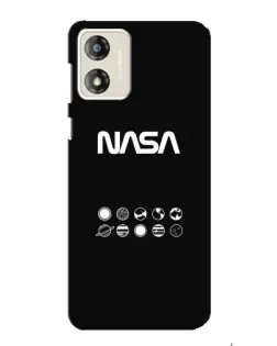 Чехол для Motorola MOTO E13 с картинкой «NASA — технический принт» Чехол для Motorola MOTO E13 с картинкой «NASA — технический принт»