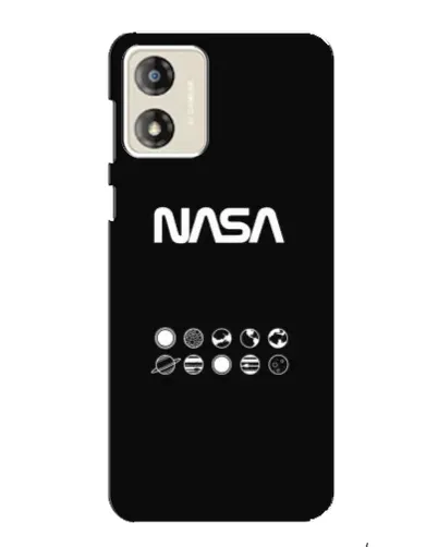 Чехол для Motorola MOTO E13 с картинкой «NASA — технический принт»