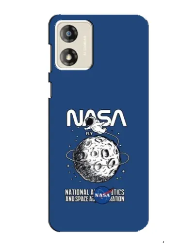 Чехол для Motorola MOTO E13 с картинкой «NASA — лунная миссия»
