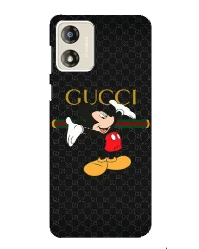 Чехол для Motorola MOTO E13 с картинкой «Микки Маус Gucci»