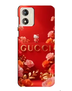 Чехол для Motorola MOTO E13 с картинкой «Gucci — золотой сад»