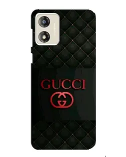 Чехол для Motorola MOTO E13 с картинкой «Gucci — стеганый черный»