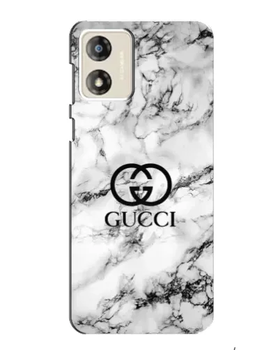 Чехол для Motorola MOTO E13 с картинкой «Gucci — мраморный шик»
