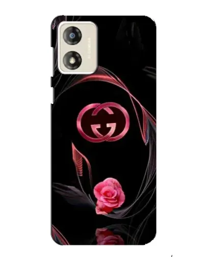 Чехол для Motorola MOTO E13 с картинкой «Gucci — неоновая роза»