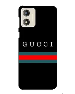 Чехол для Motorola MOTO E13 с картинкой «Gucci — красный пояс»
