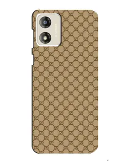 Чехол для Motorola MOTO E13 с картинкой «Gucci — классический беж»