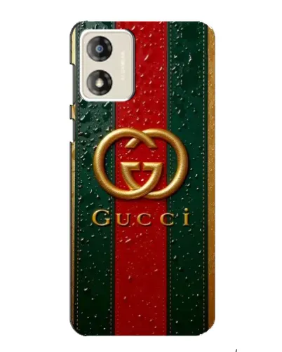Чехол для Motorola MOTO E13 с картинкой «Gucci — фирменная полоса и золото» Чехол для Motorola MOTO E13 с картинкой «Gucci — фирменная полоса и золото»