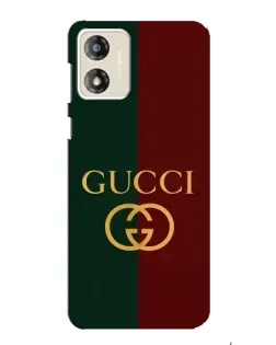 Чехол для Motorola MOTO E13 с картинкой «Gucci — темно-зеленый градиент»