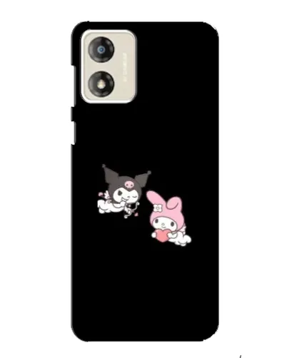 Чохол для Motorola MOTO E13 з картинкою «My Melody та Kuromi» Чохол для Motorola MOTO E13 з картинкою «My Melody та Kuromi»