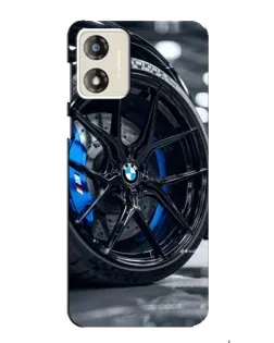 Чохол для Motorola MOTO E13 з картинкою «Колесо BMW зблизька»