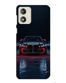 Чохол для Motorola MOTO E13 з картинкою «BMW на мокрій дорозі»