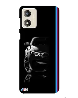 Чохол для Motorola MOTO E13 з картинкою «Силует BMW в темряві»