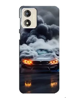Чохол для Motorola MOTO E13 з картинкою «BMW у диму»
