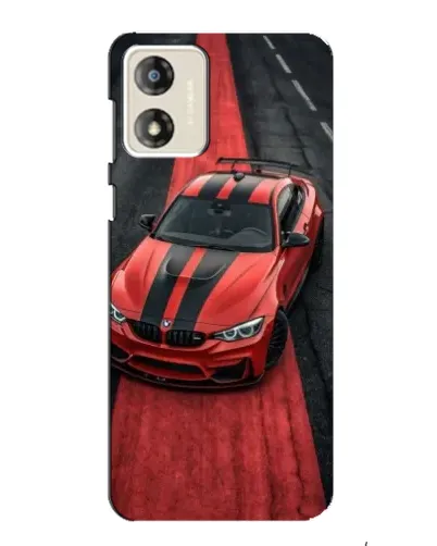 Чохол для Motorola MOTO E13 з картинкою «BMW на червоній доріжці» Чохол для Motorola MOTO E13 з картинкою «BMW на червоній доріжці»