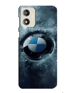 Чохол для Motorola MOTO E13 з картинкою «Логотип BMW — лід»
