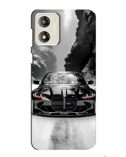 Чохол для Motorola MOTO E13 з картинкою «BMW — акварельний дрифт»