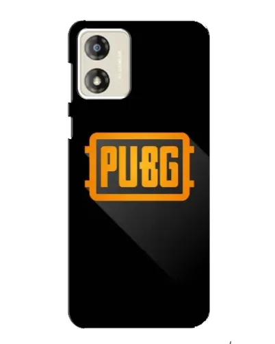 Чехол для Motorola MOTO E13 с картинкой «PUBG — рамка лого»