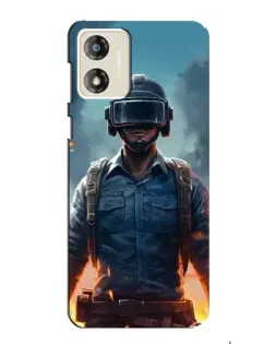 Чехол для Motorola MOTO E13 с картинкой «PUBG — реалистичный герой» Чехол для Motorola MOTO E13 с картинкой «PUBG — реалистичный герой»