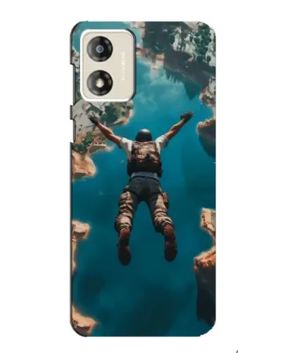 Чехол для Motorola MOTO E13 с картинкой «PUBG — свободное падение»