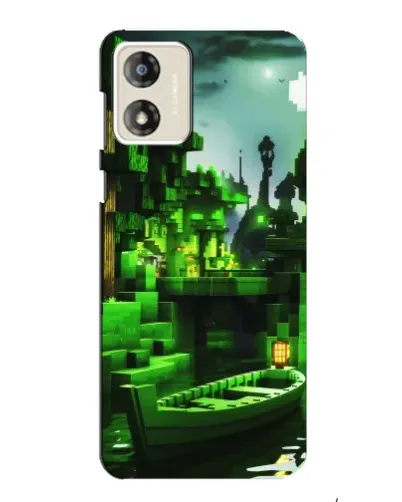 Чохол для Motorola MOTO E13 з картинкою «Minecraft лісовий пейзаж»