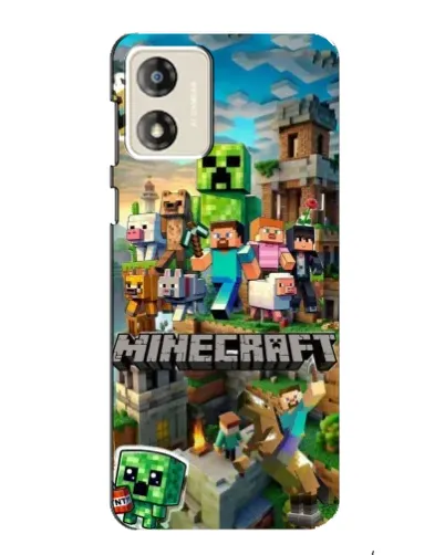 Чохол для Motorola MOTO E13 з картинкою «Замок Minecraft»