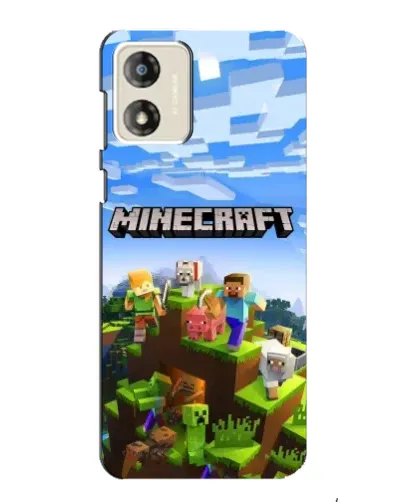 Чохол для Motorola MOTO E13 з картинкою «Minecraft класичний світ»