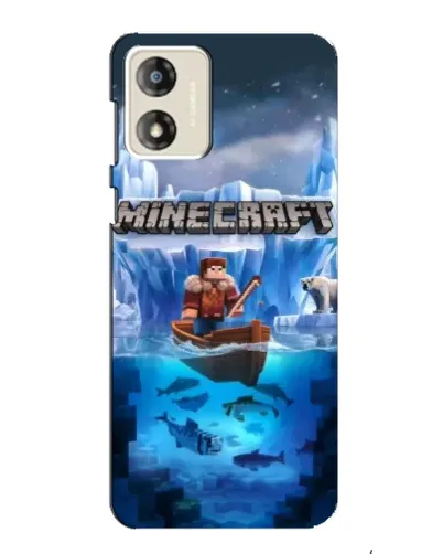 Чохол для Motorola MOTO E13 з картинкою «Minecraft льодянийсвіт»