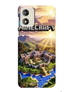 Чохол для Motorola MOTO E13 з картинкою «Minecraft панорама»