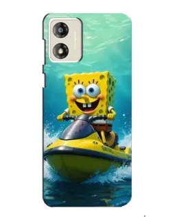 Чохол для Motorola MOTO E13 з картинкою «Спанч Боб на гідроциклі» Чохол для Motorola MOTO E13 з картинкою «Спанч Боб на гідроциклі»