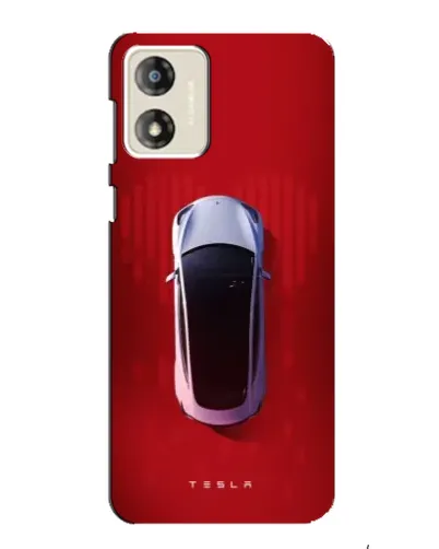 Чехол для Motorola MOTO E13 с картинкой «Tesla Top View»