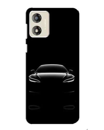 Чехол для Motorola MOTO E13 с картинкой «Силуэт Tesla Night»