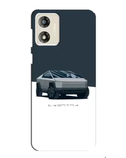 Чехол для Motorola MOTO E13 с картинкой «Серебристый Cybertruck Tesla» Чехол для Motorola MOTO E13 с картинкой «Серебристый Cybertruck Tesla»