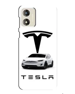 Чехол для Motorola MOTO E13 с картинкой «Tesla White Style» Чехол для Motorola MOTO E13 с картинкой «Tesla White Style»