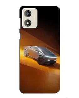 Чехол для Motorola MOTO E13 с картинкой «Cybertruck в пустыне» Чехол для Motorola MOTO E13 с картинкой «Cybertruck в пустыне»
