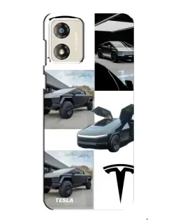 Чехол для Motorola MOTO E13 с картинкой «Коллаж Cybertruck Tesla» Чехол для Motorola MOTO E13 с картинкой «Коллаж Cybertruck Tesla»