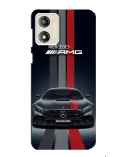 Чехол для Motorola MOTO E13 с картинкой «Mercedes — белый карбон»