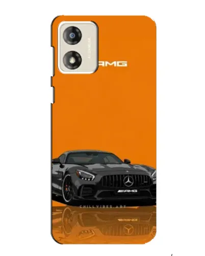 Чехол для Motorola MOTO E13 с картинкой «Оранжевый Mercedes AMG»