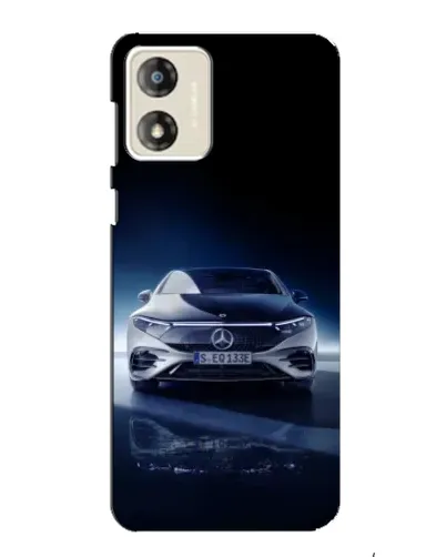 Чехол для Motorola MOTO E13 с картинкой «Ночной Mercedes EQ»
