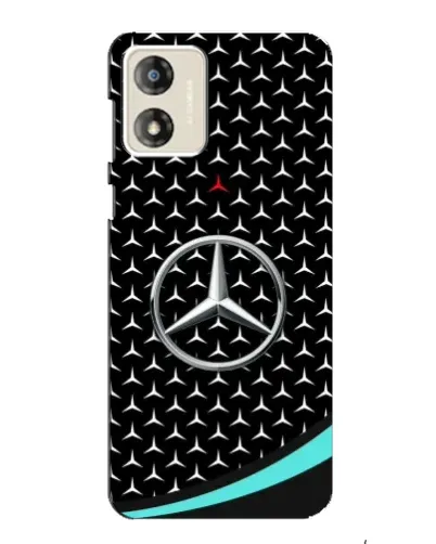Чехол для Motorola MOTO E13 с картинкой «Mercedes — бирюзовый акцент»